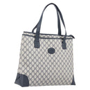 GUCCI GG Supreme Tote Bag PVC Navy Gold 002 123 0093 Auth ep16531-1