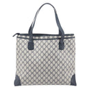 GUCCI GG Supreme Tote Bag PVC Navy Gold 002 123 0093 Auth ep16531-3