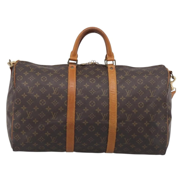 LOUIS VUITTON Monogram Keepall Bandouliere 50 Boston Bag M41416 LV Auth ep16532