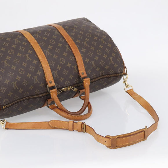 LOUIS VUITTON Monogram Keepall Bandouliere 50 Boston Bag M41416 LV Auth ep16532