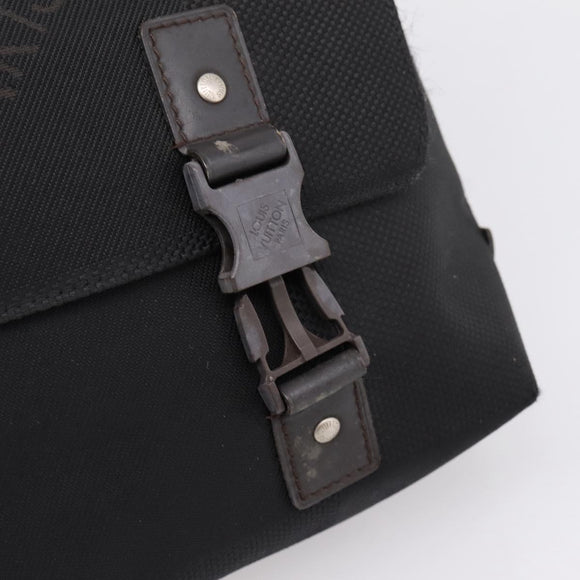 LOUIS VUITTON Damier Geant Petite Message Bag Black M93618 LV Auth ep16537