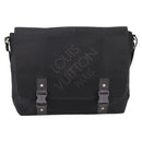 LOUIS VUITTON Damier Geant Petite Message Bag Black M93618 LV Auth ep16537-13