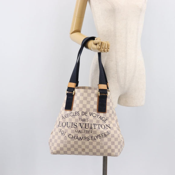 LOUIS VUITTON Damier Azur Plan Soleil Cabas PM Tote Bag N41179 LV Auth ep16538V