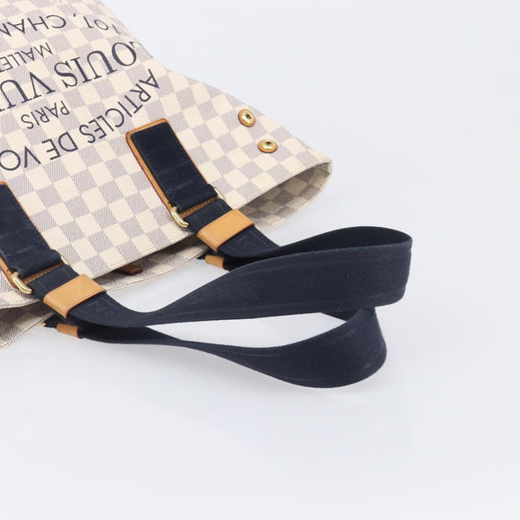 LOUIS VUITTON Damier Azur Plan Soleil Cabas PM Tote Bag N41179 LV Auth ep16538V