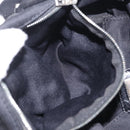 FENDI Hand Bag Cotton Jersey Black Silver Auth ep16540-22