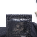FENDI Hand Bag Cotton Jersey Black Silver Auth ep16540-12