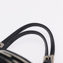 FENDI Hand Bag Cotton Jersey Black Silver Auth ep16540-8