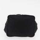 FENDI Hand Bag Cotton Jersey Black Silver Auth ep16540-5