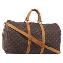 LOUIS VUITTON Monogram Keepall Bandouliere 50 Boston Bag M41416 LV Auth ep16541A-1