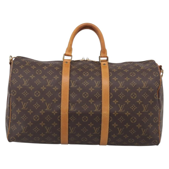 LOUIS VUITTON Monogram Keepall Bandouliere 50 Boston Bag M41416 LV Auth ep16541A