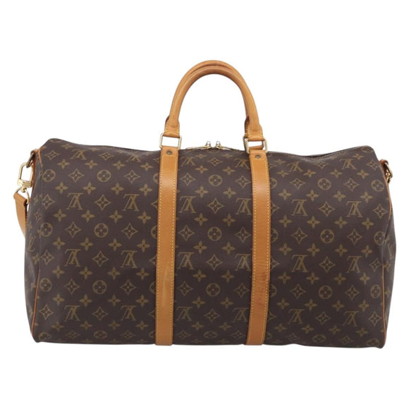 LOUIS VUITTON Monogram Keepall Bandouliere 50 Boston Bag M41416 LV Auth ep16541A