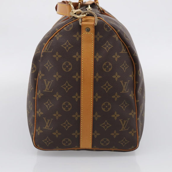 LOUIS VUITTON Monogram Keepall Bandouliere 50 Boston Bag M41416 LV Auth ep16541A