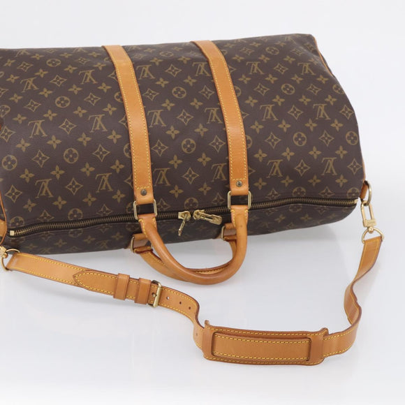 LOUIS VUITTON Monogram Keepall Bandouliere 50 Boston Bag M41416 LV Auth ep16541A