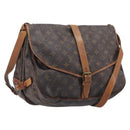 LOUIS VUITTON Monogram Saumur 35 Shoulder Bag M42254 LV Auth ep16543-1