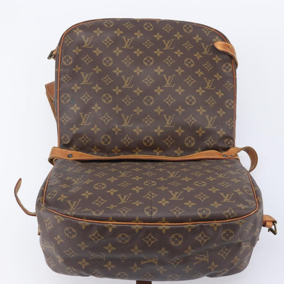 LOUIS VUITTON Monogram Saumur 35 Shoulder Bag M42254 LV Auth ep16543