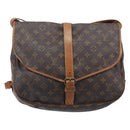 LOUIS VUITTON Monogram Saumur 35 Shoulder Bag M42254 LV Auth ep16543-2