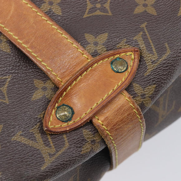 LOUIS VUITTON Monogram Saumur 35 Shoulder Bag M42254 LV Auth ep16543