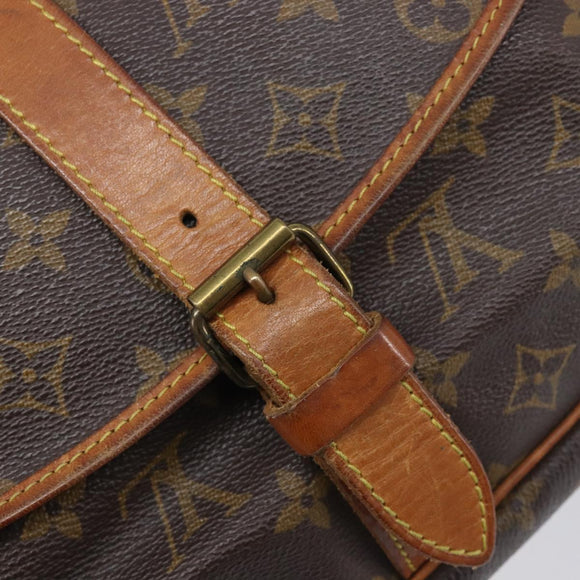 LOUIS VUITTON Monogram Saumur 35 Shoulder Bag M42254 LV Auth ep16543