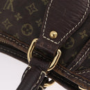 LOUIS VUITTON Monogram Mini Lin Buzasu Anjoul Bag Ebene M95617 LV Auth ep16544-17