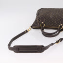 LOUIS VUITTON Monogram Mini Lin Buzasu Anjoul Bag Ebene M95617 LV Auth ep16544-9