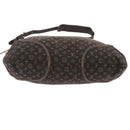 LOUIS VUITTON Monogram Mini Lin Buzasu Anjoul Bag Ebene M95617 LV Auth ep16544-7