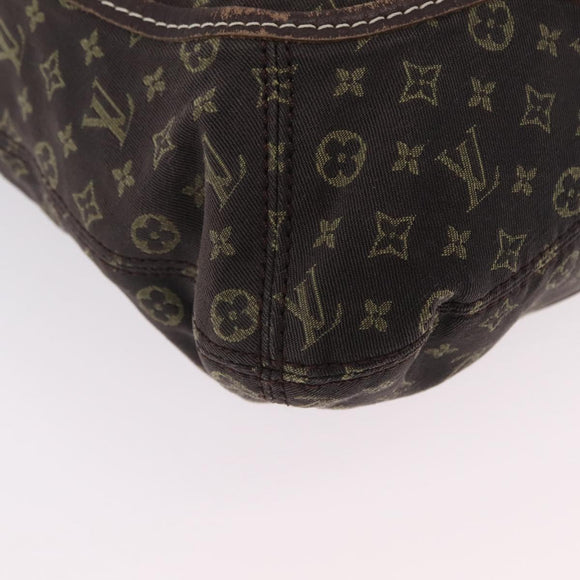 LOUIS VUITTON Monogram Mini Lin Buzasu Anjoul Bag Ebene M95617 LV Auth ep16544