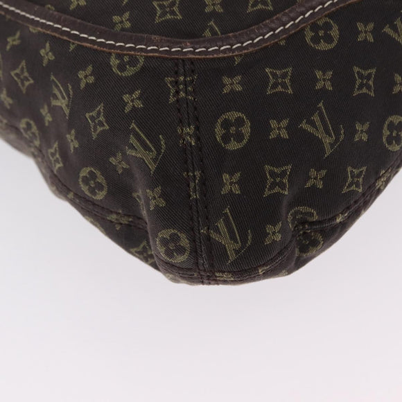LOUIS VUITTON Monogram Mini Lin Buzasu Anjoul Bag Ebene M95617 LV Auth ep16544