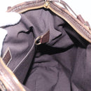 LOUIS VUITTON Monogram Mini Lin Buzasu Anjoul Bag Ebene M95617 LV Auth ep16544-28