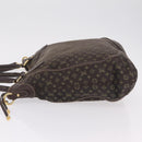 LOUIS VUITTON Monogram Mini Lin Buzasu Anjoul Bag Ebene M95617 LV Auth ep16544-5