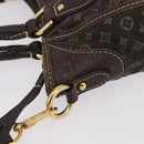 LOUIS VUITTON Monogram Mini Lin Buzasu Anjoul Bag Ebene M95617 LV Auth ep16544-6