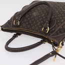 LOUIS VUITTON Monogram Mini Lin Buzasu Anjoul Bag Ebene M95617 LV Auth ep16544-14