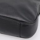 GUCCI Bamboo Hand Bag Leather 2way Black Gold 001 1014 1577 Auth ep16545-9
