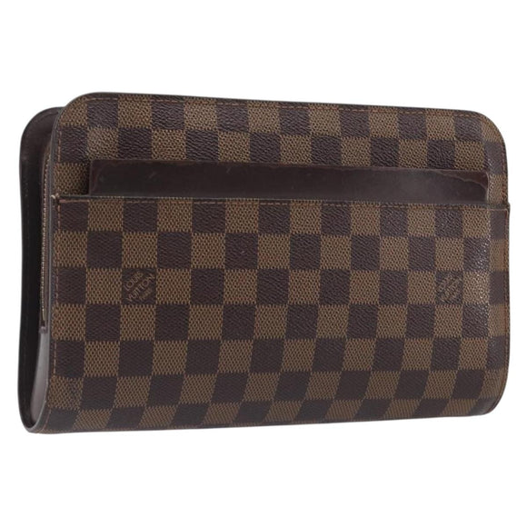 LOUIS VUITTON Damier Ebene Saint Louis Clutch Bag N51993 LV Auth ep16546