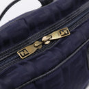FENDI Zucca Canvas Hand Bag Navy Gold Auth ep16548-17