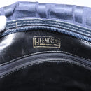 FENDI Zucca Canvas Hand Bag Navy Gold Auth ep16548-18