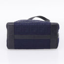 FENDI Zucca Canvas Hand Bag Navy Gold Auth ep16548-5