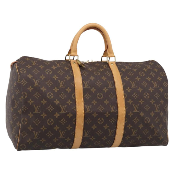 LOUIS VUITTON Monogram Keepall 50 Boston Bag M41426 LV Auth ep16560V