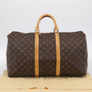 LOUIS VUITTON Monogram Keepall 50 Boston Bag M41426 LV Auth ep16560V-22