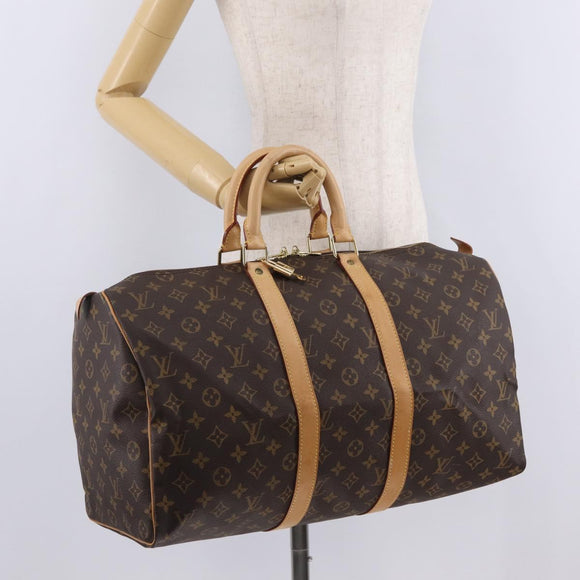 LOUIS VUITTON Monogram Keepall 45 Boston Bag M41428 LV Auth ep16562V