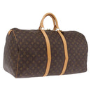 LOUIS VUITTON Monogram Keepall 55 Boston Bag M41424 LV Auth ep16563V-1