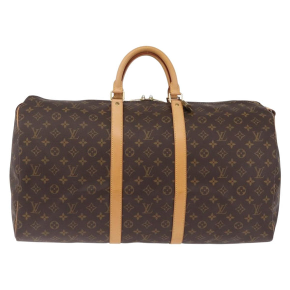 LOUIS VUITTON Monogram Keepall 55 Boston Bag M41424 LV Auth ep16563V