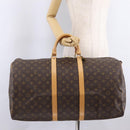 LOUIS VUITTON Monogram Keepall 55 Boston Bag M41424 LV Auth ep16563V-23