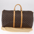 LOUIS VUITTON Monogram Keepall 55 Boston Bag M41424 LV Auth ep16563V-24