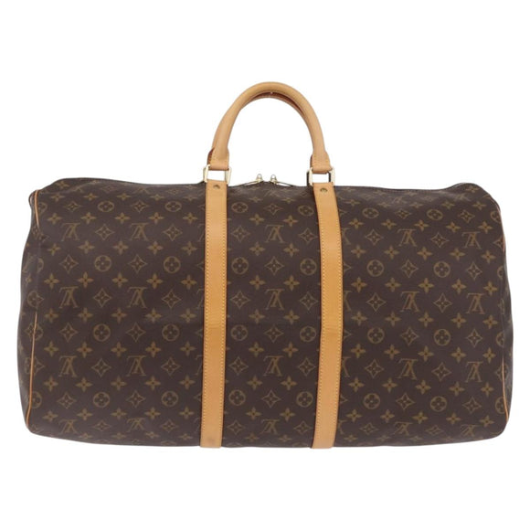LOUIS VUITTON Monogram Keepall 55 Boston Bag M41424 LV Auth ep16563V