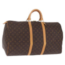 LOUIS VUITTON Monogram Keepall 55 Boston Bag M41424 LV Auth ep16564V-1