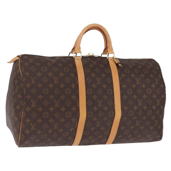 LOUIS VUITTON Monogram Keepall 55 Boston Bag M41424 LV Auth ep16564V