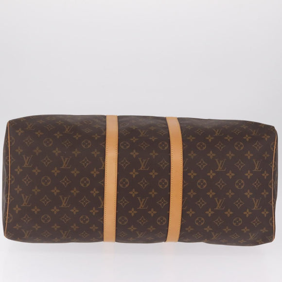 LOUIS VUITTON Monogram Keepall 55 Boston Bag M41424 LV Auth ep16564V