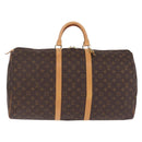 LOUIS VUITTON Monogram Keepall 55 Boston Bag M41424 LV Auth ep16564V-2