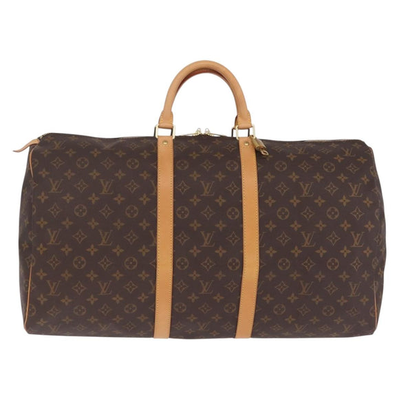 LOUIS VUITTON Monogram Keepall 55 Boston Bag M41424 LV Auth ep16564V