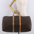 LOUIS VUITTON Monogram Keepall 55 Boston Bag M41424 LV Auth ep16564V-24